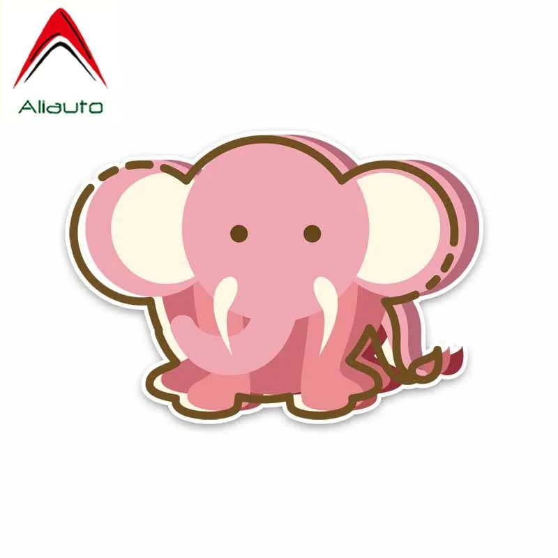 Aliauto мультяшная наклейка на автомобиль милая забавная розовая в виде животного