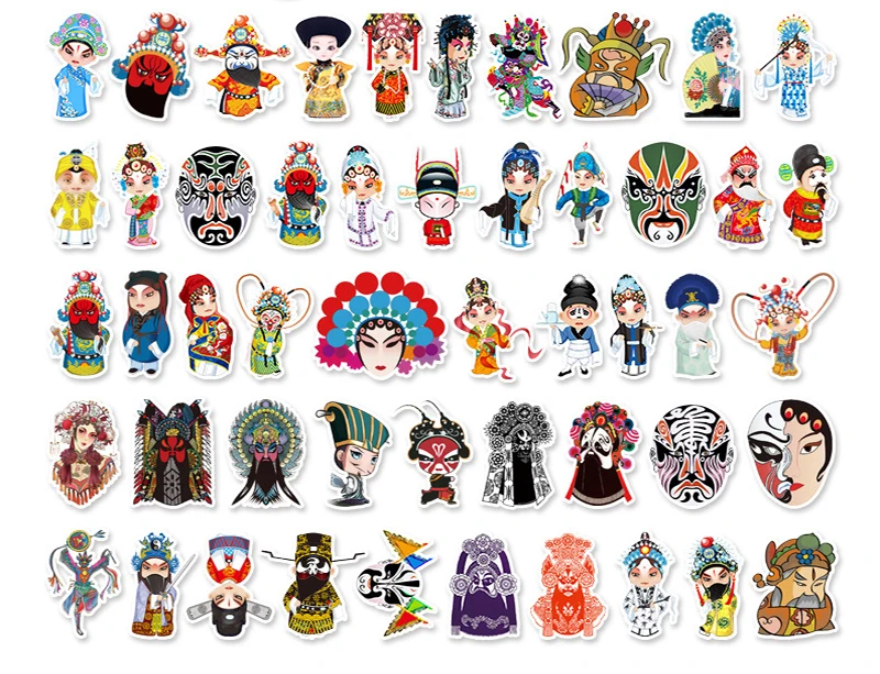

50Pcs/Set Drama characters Graffiti Waterproof Skateboard Travel Suitcase Phone Laptop Luggage Stickers Cute Kids Girl Toys