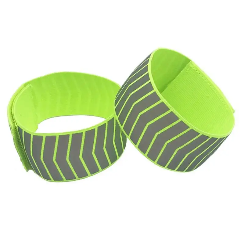 Running Cycling Reflective Strips Warning Bike Safety Bicycle Bind Pants Hand Leg Strap Tape | Спорт и развлечения