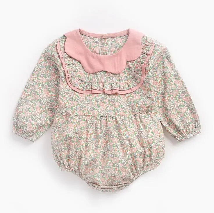 pink BRW9120 Клетчатая Одежда для маленьких джентльменов; Одежда для новорожденных; боди для детей; Модная хлопковая одежда для новорожденных - Цвет: pink BRW9120