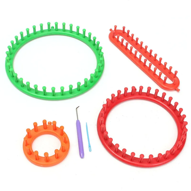 Набор ткацкого станка для вязания 4 размера|Швейные инструменты и аксессуары| |