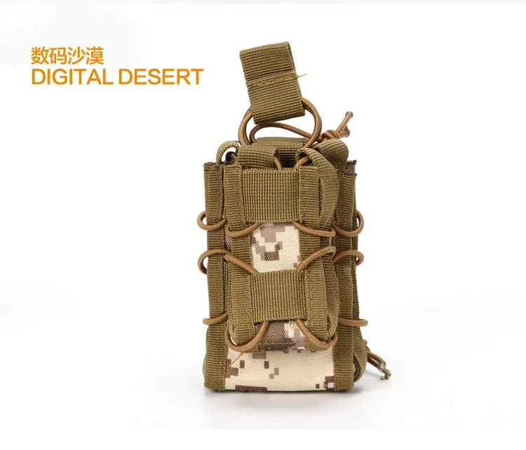 Digital Desert Тактическая Сумка Molle Модульная винтовка пистолет подсумок MOLLE военный страйкбол патроны Карманный чехол для переноски охотничьи принадлежности - Цвет: Digital Desert
