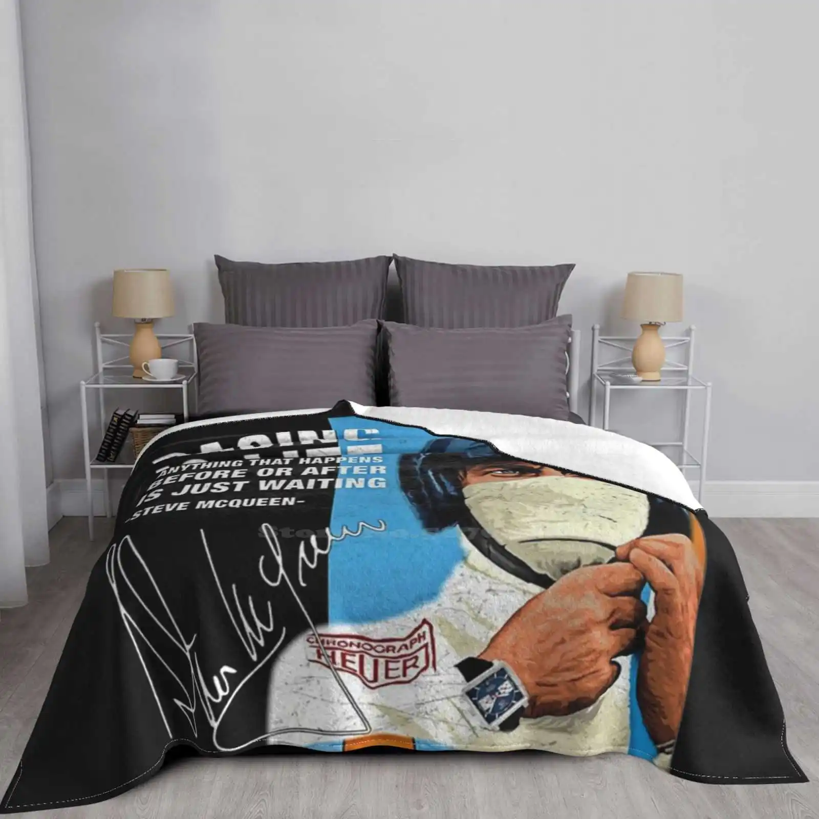 Лидер продаж комнатное фланелевое одеяло с цитатами Racing Is Life ретро экшн-фильм