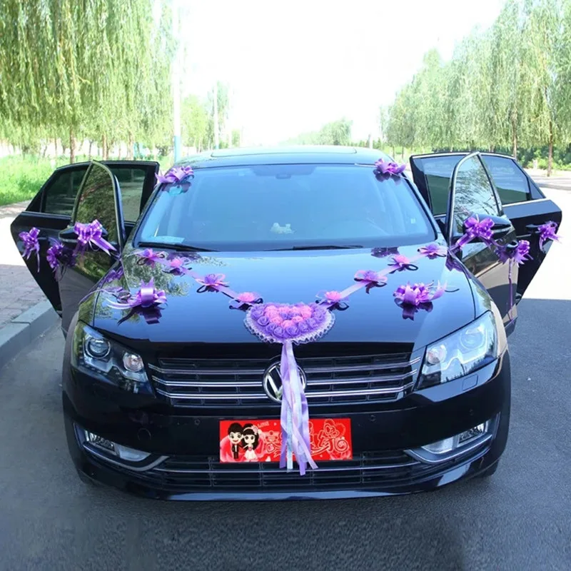 

Artificial wedding car float accessories wedding main and deputy wedding car simulation float decoration