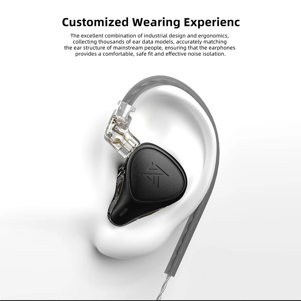 KZ ZEX PRO Wired Headphone Electrostatic+Dynamic+Balanced Earphone Gaming Hybrid Headset Earbud L Shaped 3.5mm Jack Audifonos |