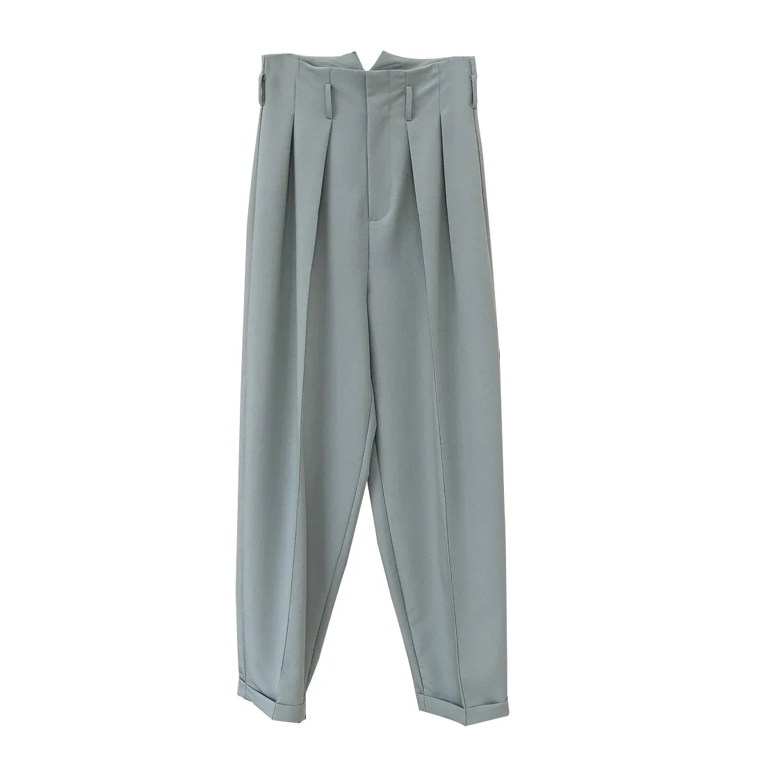 

Summer New Fashionable Quality Cool Feeling High Waist Straight Trousers Loose Thin Baggy Pants Women's Casual Pants