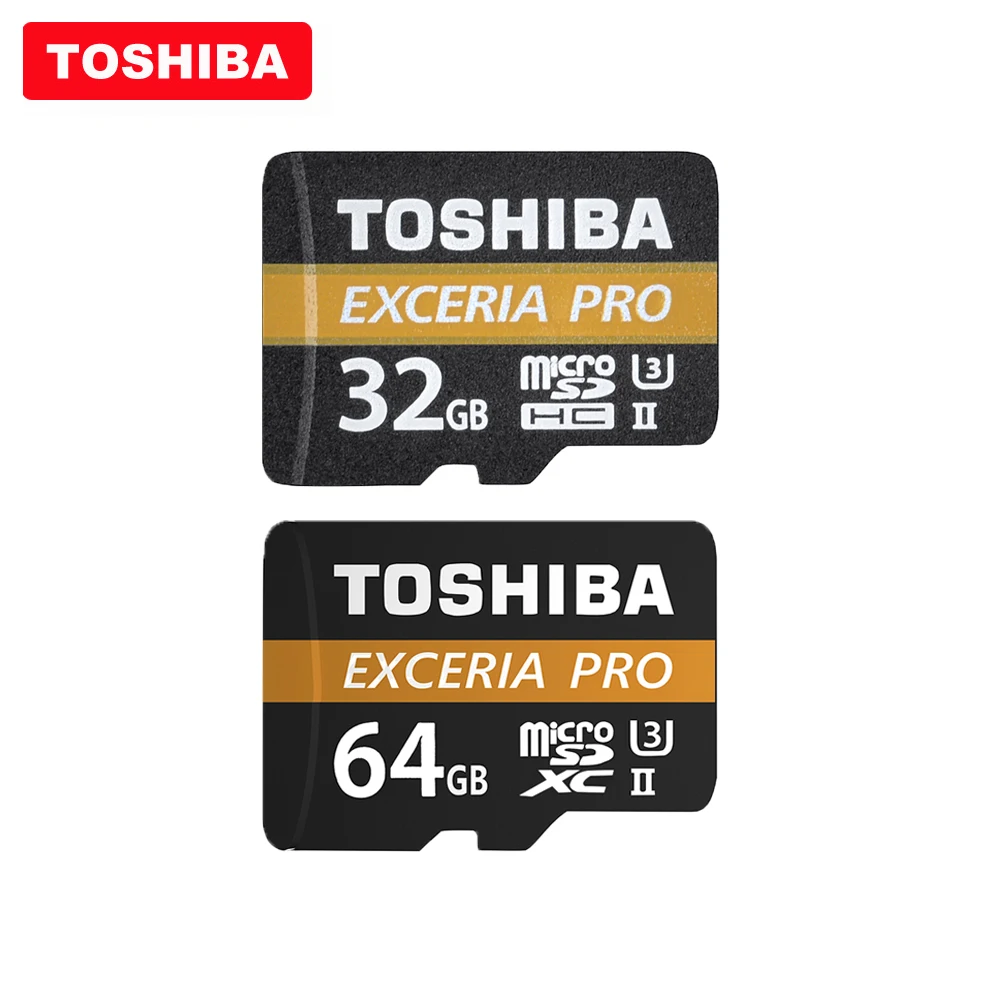 Оригинальная карта памяти TOSHIBA Micro SD M501 EXCERIA PRO U3 32 Гб SDHC 64 SDXC UHS-II класс 10 4KHD скорость
