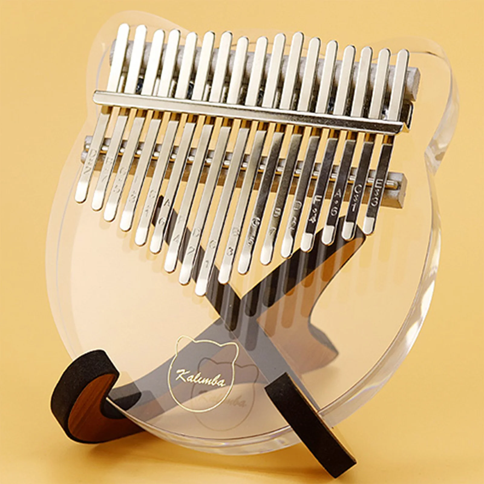 

17 Keys Kalimba Transparent Crystal Thumb Finger Piano Musical Instruments Musical Enjoyable Instrument Supplies