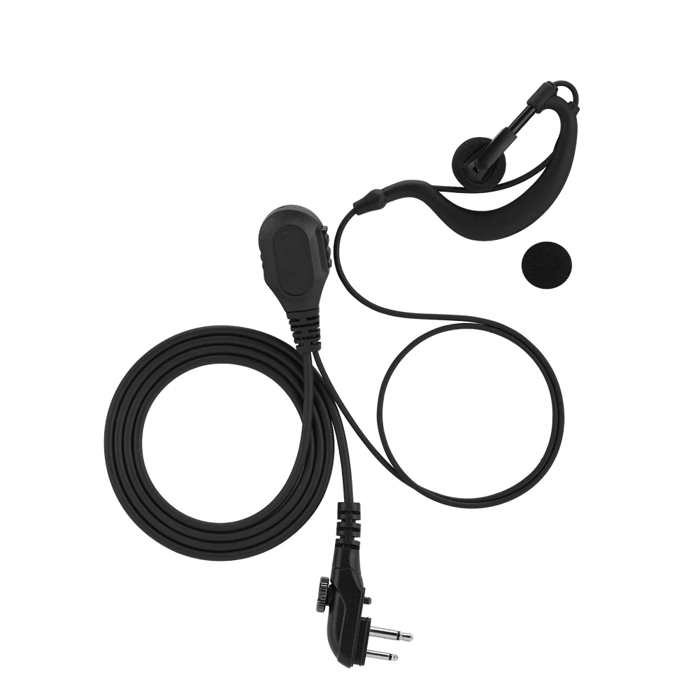 Новые портативные наушники-Крючки для гарнитуры PTT Walkie Talkie G-образные наушники с