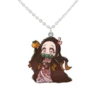 Акриловое ожерелье с подвеской в виде мультяшного героя, рассекающее демонов киметасу, чокер no Yaiba для женщин и мужчин, ювелирные изделия для косплея, аксессуары, подарок, Прямая поставка