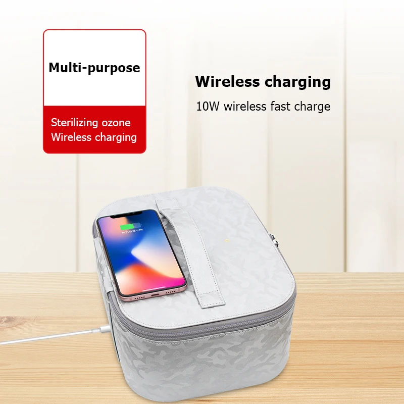 Новая сумка Светодиодный УФ стерилизатор 10 Вт Беспроводное зарядное устройство