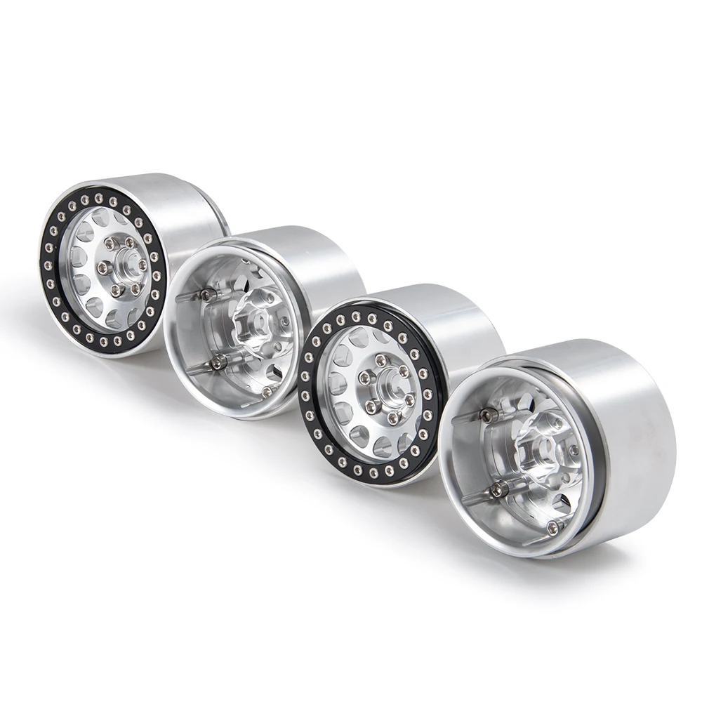 AXSPEED 4 шт. алюминиевый сплав 1 9 дюймов Beadlock диски для Axial SCX10 II 90046 AXI03007 Φ D90 1/10 RC
