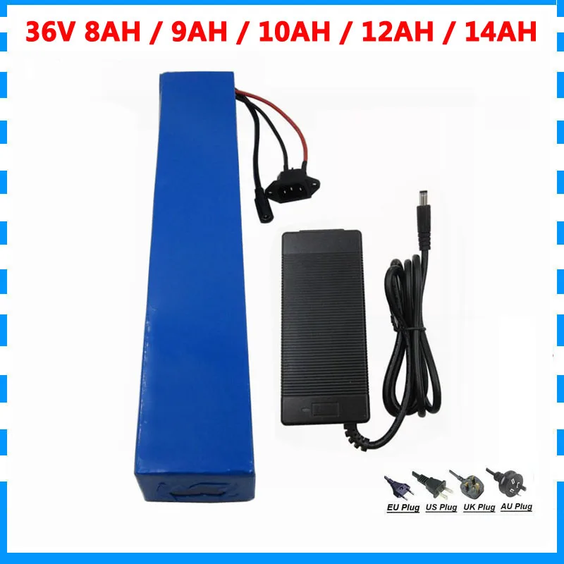 500W 36V электрический велосипед Батарея е-байка 36В 8Ah 9AH 10AH 12AH 13AH 14AH литий Батарея встроенный 18650 ячейки с 15A БМС+ 42В 2A Зарядное устройство