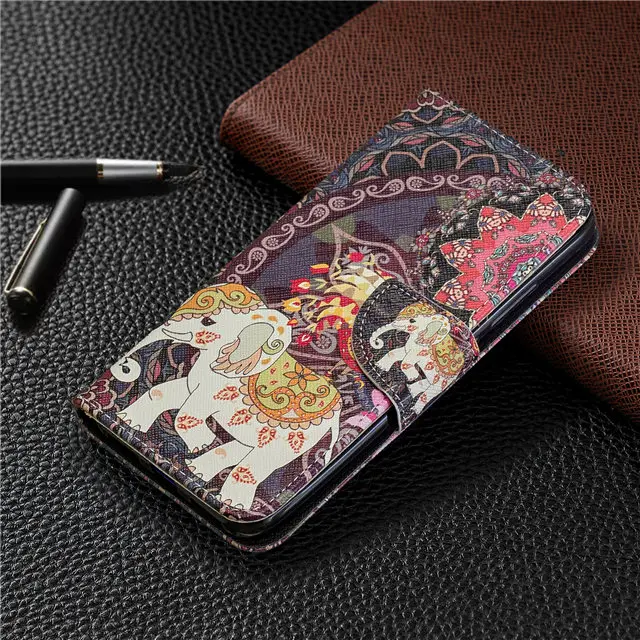 Coque fundas для Xiao mi redmi 7 чехол кожаный бумажник с цветочным узором pouzdro на xio mi xiao mi redmi 7 флип чехол для телефона с рисунком панды