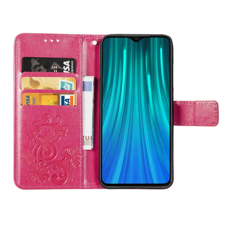 Флип чехол из искусственной кожи для Xiaomi Redmi Note 8 книжка бумажник подставка слот