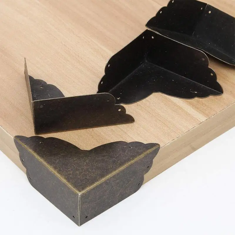 Декоративный винтовой угловой кронштейн античная деревянная шкатулка для