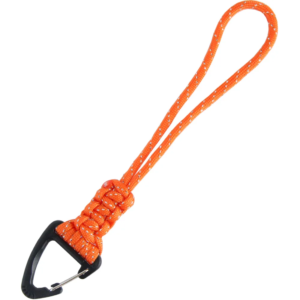 2pcs orange 2 шт. Qing gear ручной работы паракод Плетеный тактический нож шестерни ремешок с зажимом выживания Брелок ремешки парашютный шнур - Цвет: 2pcs orange