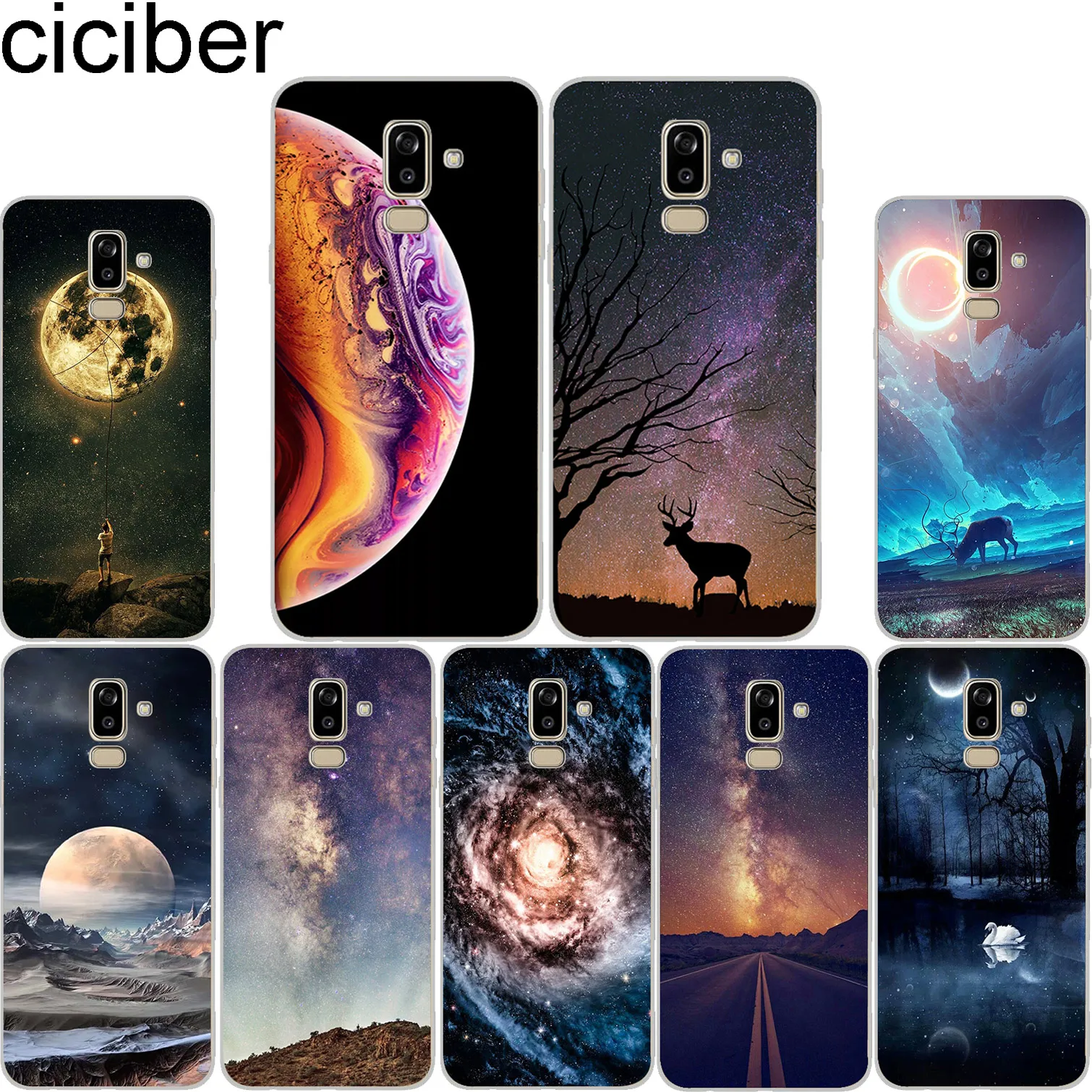 Ciciber для Samsung Galaxy J3 1 2 4 5 6 7 8 Pro Core Plus Prime mini 2016 2017 2018 мягкая задняя крышка из ТПУ чехлы