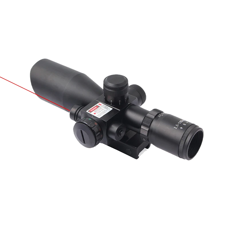 2 5 10x40 красный точечный лазерный оптический прицел тактический Glock охотничий