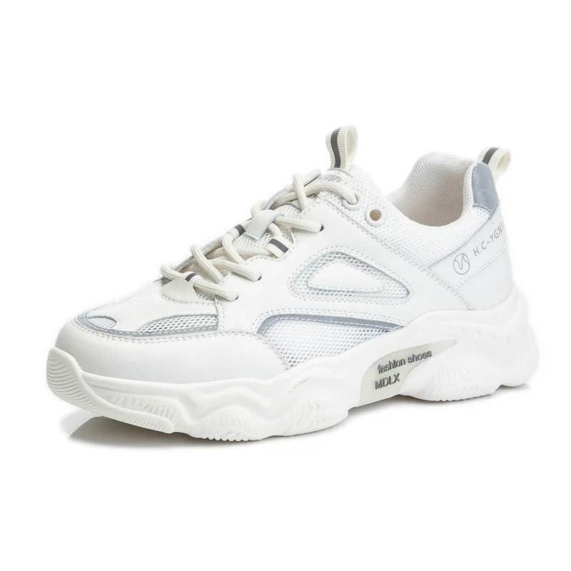 

Leather Tennis Platform Shoes Woman Fashion 2021 Casual Sneakers Femme Running Shoes Women New Arrival White Sneakers Women 34