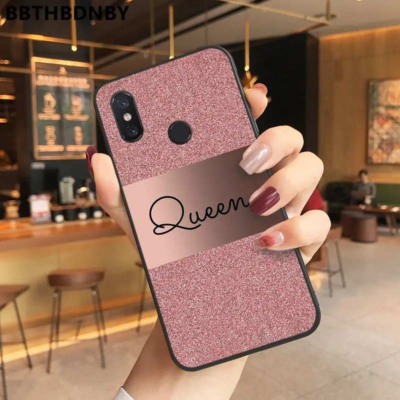 Роскошный Розовый алмазов картина мягкий чехол для телефона из ТПУ Для Xiaomi 8 9 se