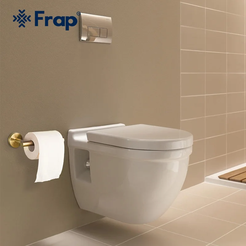 

Frap Bathroom Hardware Set 304 Stainless Steel Towel Rack Toilet Paper Holder Liquid Soap Holder Towel Bar