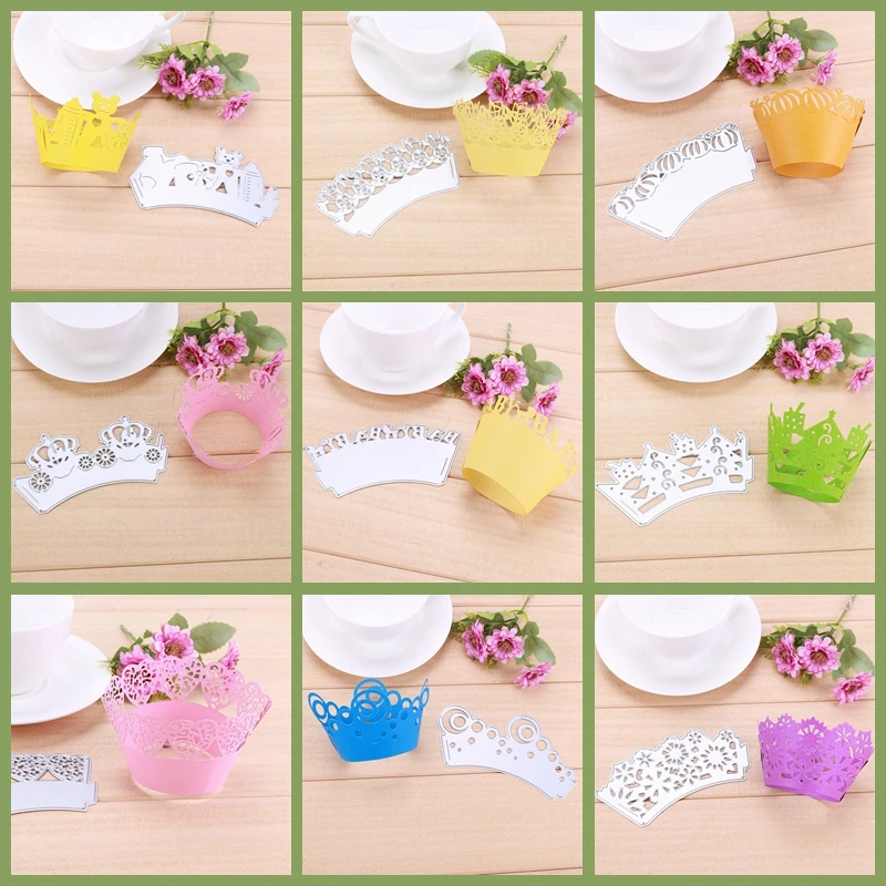 Музыка цветок растения море паутина кекс кружева вырезание штампы DIY карты фото