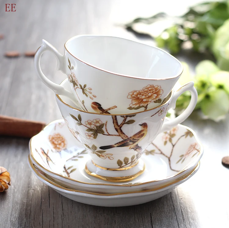 Роскошная золотая кофейная чашка королевские розы чайные чашки чаша для заварки