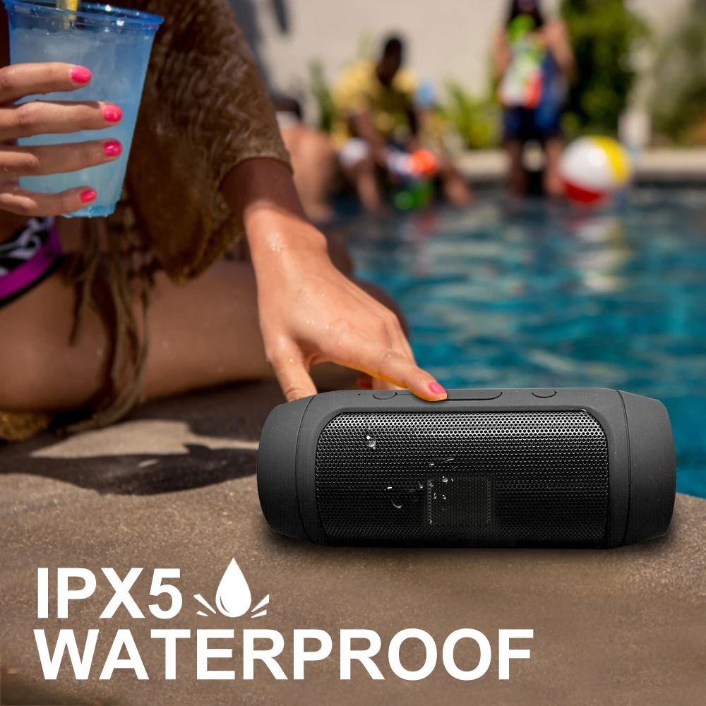 Водонепроницаемы переносной динамик мини Bluetooth Музыка бас сабвуфер открытый