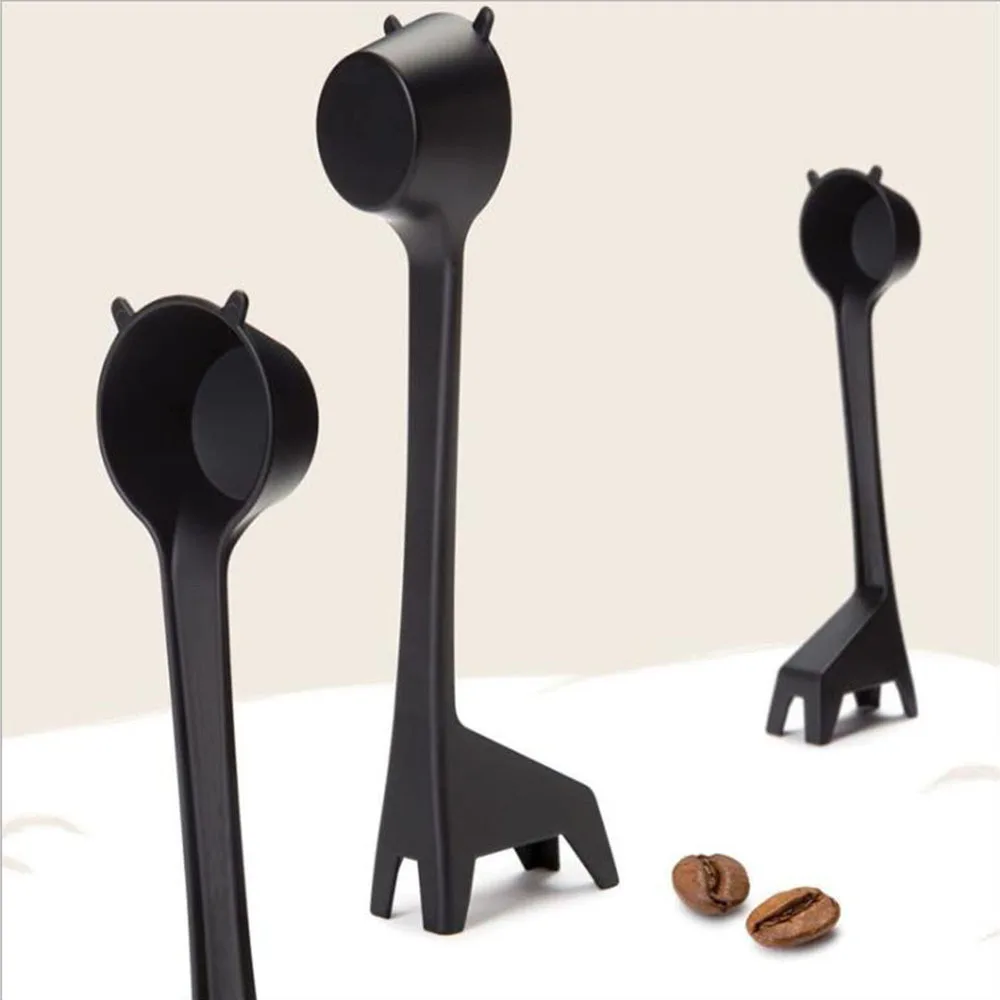 

Creative Cartoon Giraffe Shape Coffee Spoon Cute Coffee Bean Powder Quantitative Spoon Measuring Plastic Small Spoon Tools