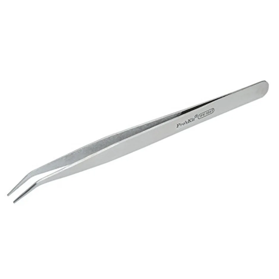 

Handle Hole 1PK-106T Long Bend Stainless Steel Tweezers