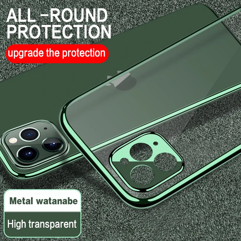 Новинка 2020 гальванизированный чехол для iphone SE2 11 pro max мягкий силиконовый X XR XSMAX