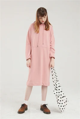 TANTO/2019 оригинальные креативные толстовки с капюшоном для девочек однотонное