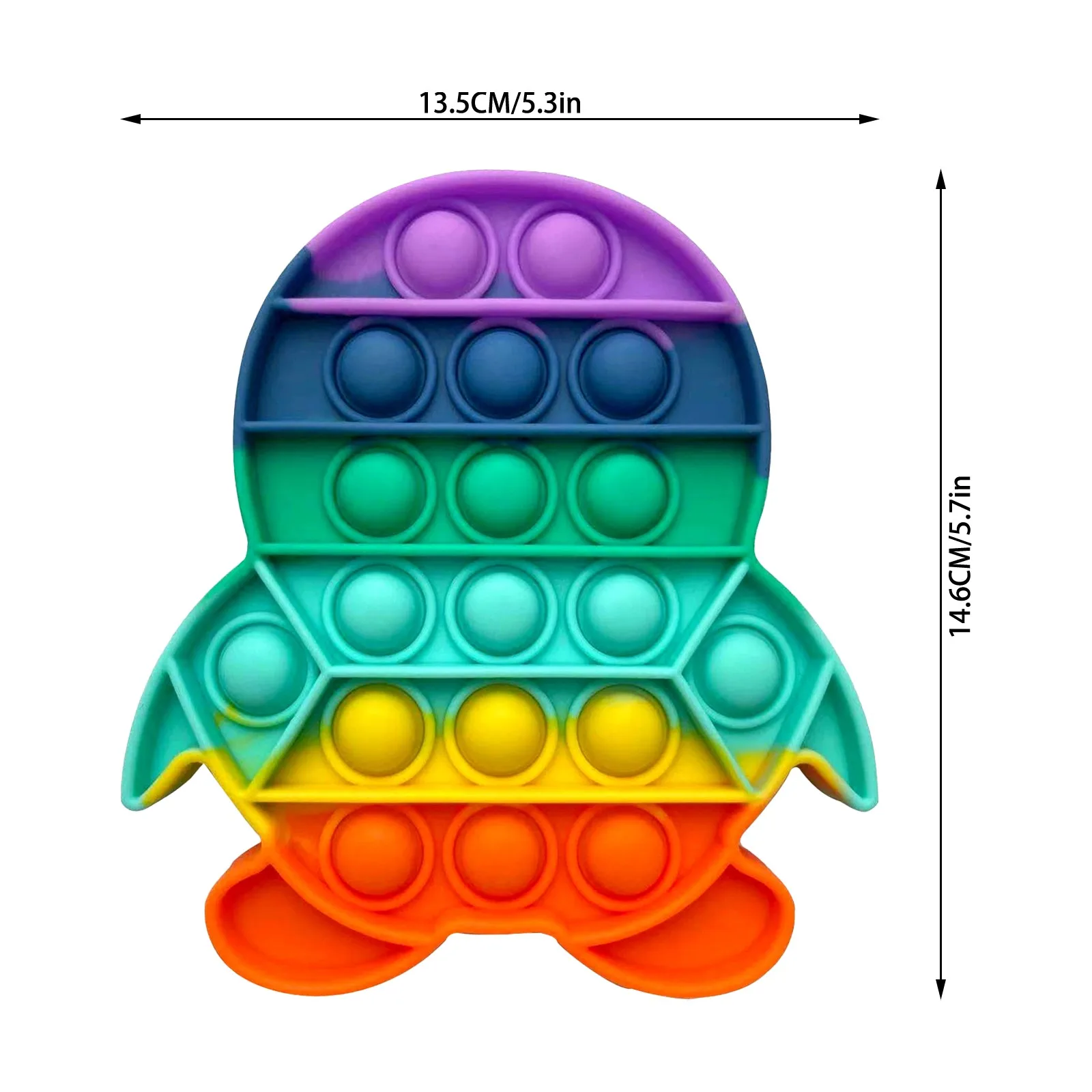 

1pc Fitget Toys PopIt Game For Adult Kid Push Bubble Fidget Push Bubble Fidget Sensory Toy Autism Special Needs Stress Reliever