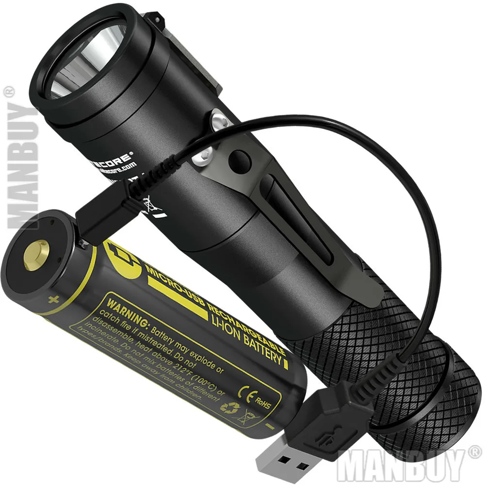 Светодиодный фонарик NITECORE C1 CREE 1800 лм перезаряжаемый аккумулятор 18650 зарядный
