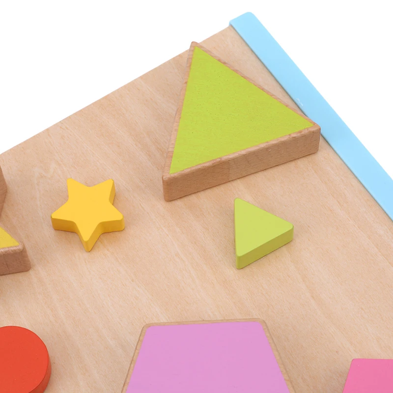 

Multiple Color Baby Wooden Mathematical Fraction Board Kids Wooden Learning Education Geometric Puzzle Toys