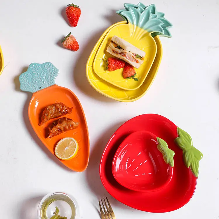 Скандинавские столовые приборы ins ветер завтрак Ананасовое блюдо миска