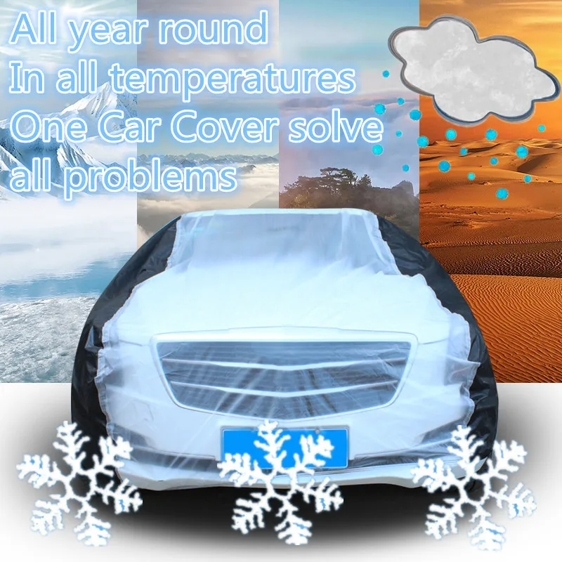 Чехол для автомобиля SUV Full Snow Ice Sun защита от дождя водонепроницаемый прозрачный
