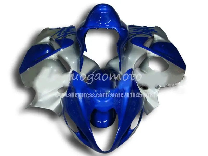 

ABS Fairing GSX R1300 Bodywork GSXR 1300 blue silver Body Kits for Suzuki GSXR1300 97 98 99 03 05 2004 1997 2000 2001 2002 2007