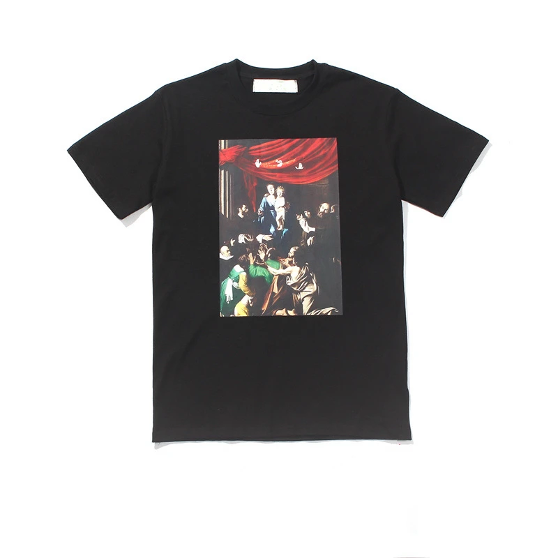 

Fashion Top Quality 1:1 Mens Oli Painting Arrow Tee Top Men Womens Sunmer Designer Tshirt Casual Streetwear Shirt Man Clothing