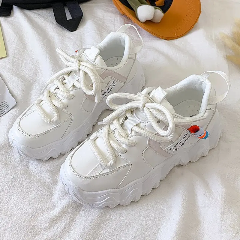 

MIYEDA New Design Fashion Sneakers Women Popular In Tik-tok Platform Woman Vulcanize Casual Black Sport Shoes