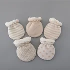 1 пара, детские варежки из натурального хлопка, с мультяшным принтом