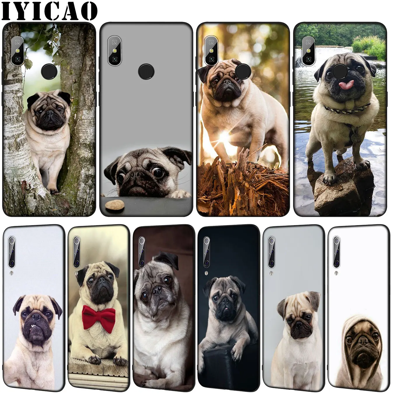Мягкий силиконовый чехол для Xiaomi Mi 10 9 9T A3 Pro 8 SE A2 Lite A1 6 CC9 CC9E pocophone f1 Mi10 с щенком