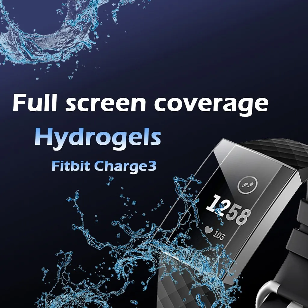 9H Взрывозащищенная защитная пленка из ТПУ HD с полным покрытием для Fitbit Charge 4