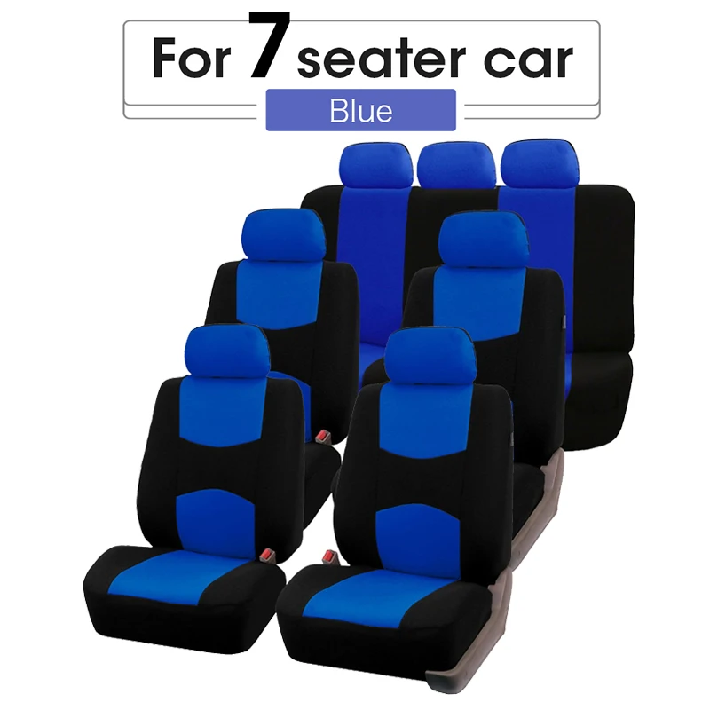 Чехлы на сиденья автомобиля полный комплект красные защита для передних и задних