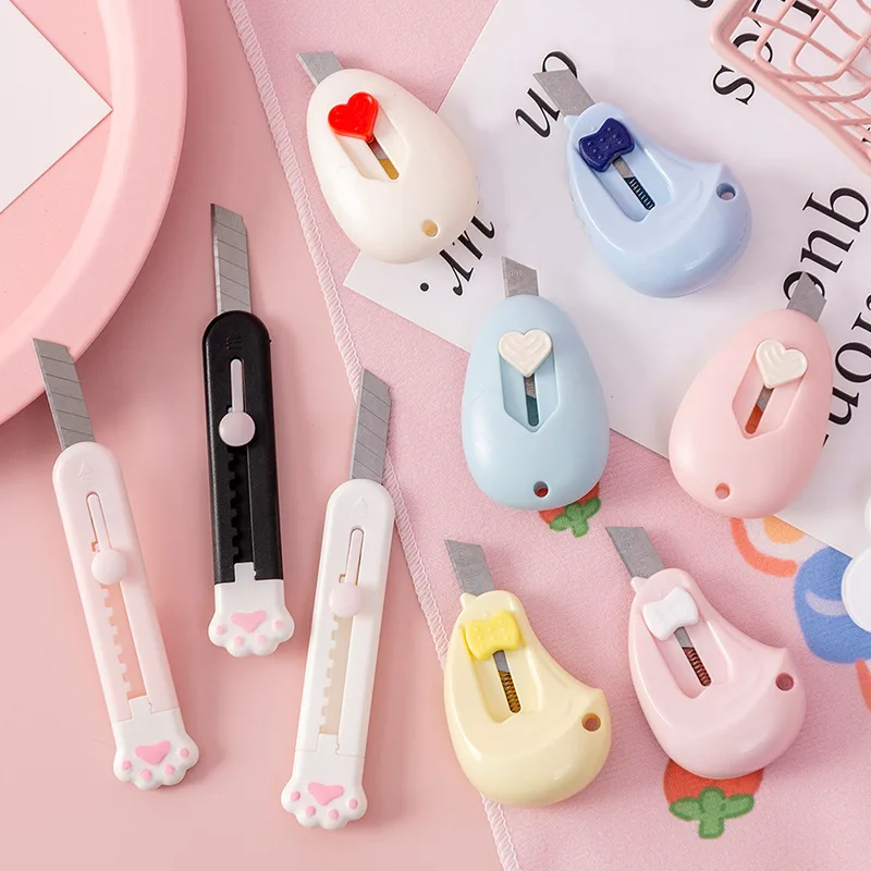 Милый карманный мини нож Yisuremia в виде кошачьей лапки канцелярские принадлежности