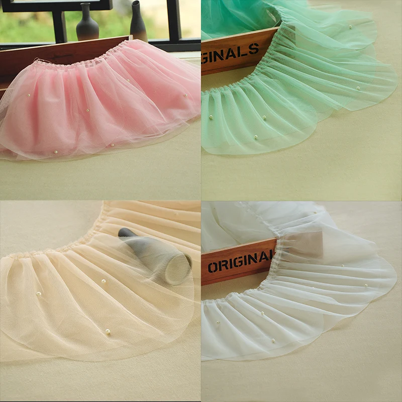 3 метра 25 см ширина белый розовый с оборками кружевная отделка жемчужная