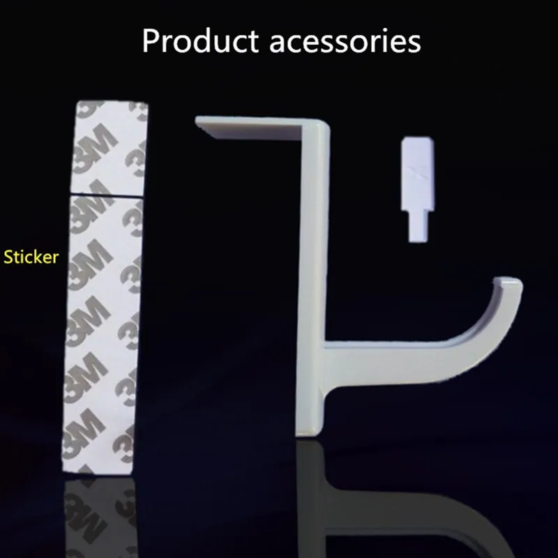 

Headphone Holder Hanger Wall Monitor Stand Durable Headphone Accessories Headset Hanger For PC Monitor Holder Stand 2 Colors