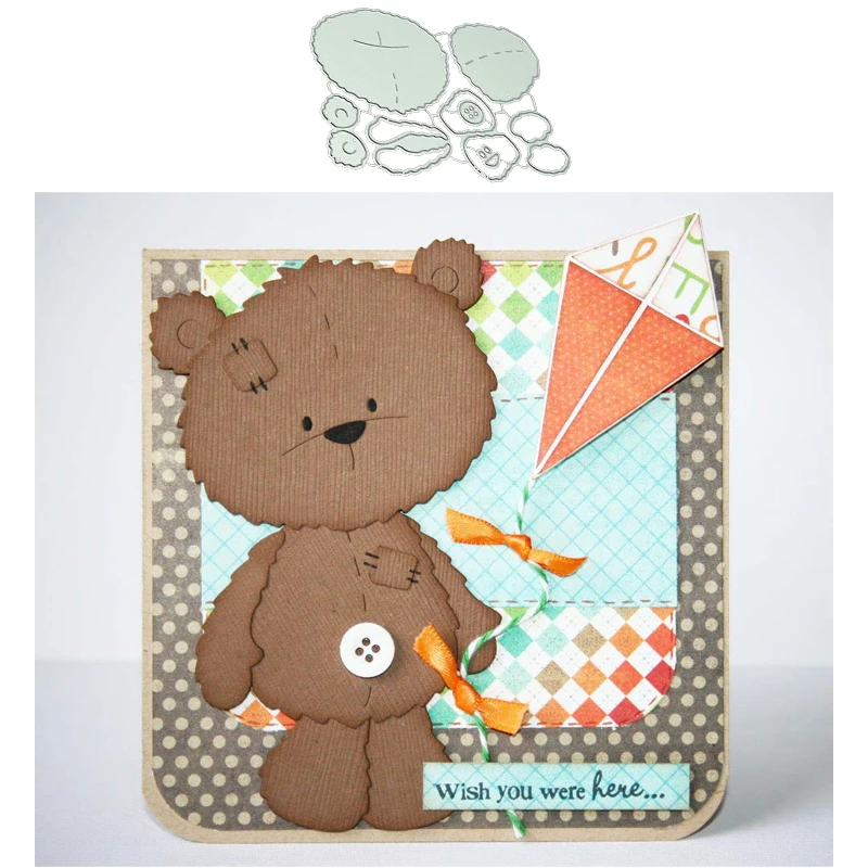 

Металлические Вырубные штампы Little Bear для скрапбукинга, инструменты ручной работы, форма для вырезания, трафарет, новая модель для творчеств...