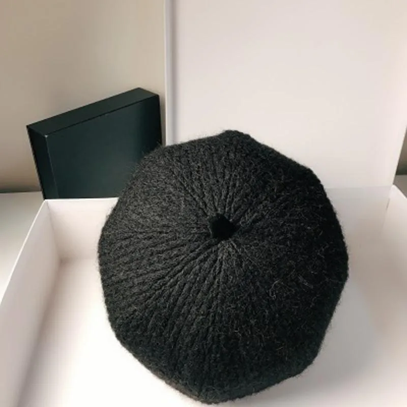 

Wool knitted Japanese octagonal Hat Women's Korean versatile Newsboy painter's hat autumn winter British retro Bailey hat